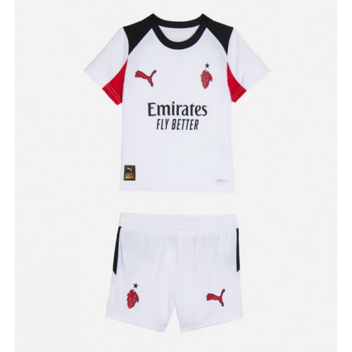 AC Milan Luka Modric #14 Replika Bortatröja Barn 2025-26 Kortärmad (+ Korta byxor)